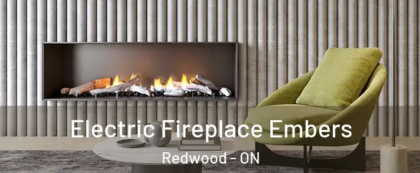  Electric Fireplace Embers Redwood - ON