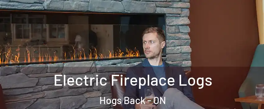  Electric Fireplace Logs Hogs Back - ON