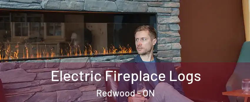  Electric Fireplace Logs Redwood - ON