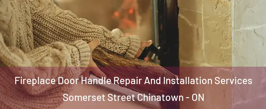  Fireplace Door Handle Repair And Installation Services Somerset Street Chinatown - ON