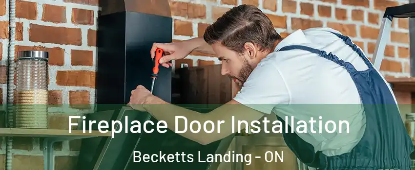  Fireplace Door Installation Becketts Landing - ON