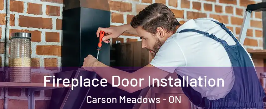  Fireplace Door Installation Carson Meadows - ON