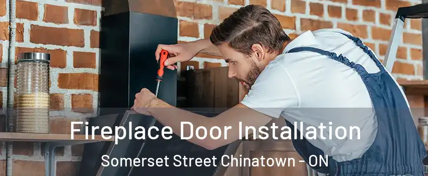  Fireplace Door Installation Somerset Street Chinatown - ON