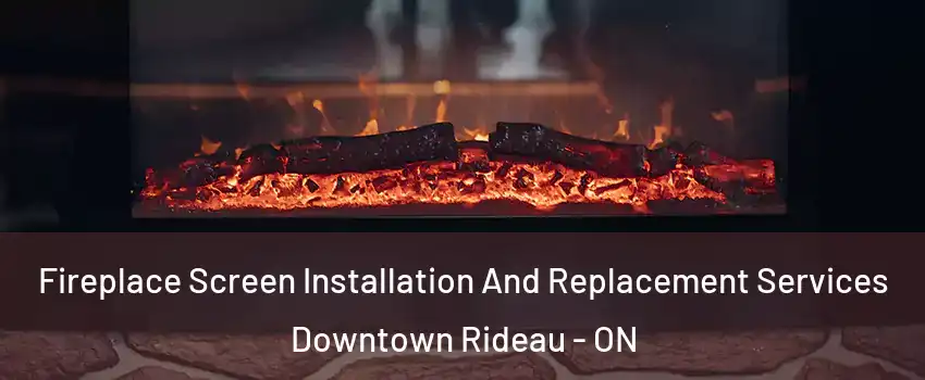  Fireplace Screen Installation And Replacement Services Downtown Rideau - ON