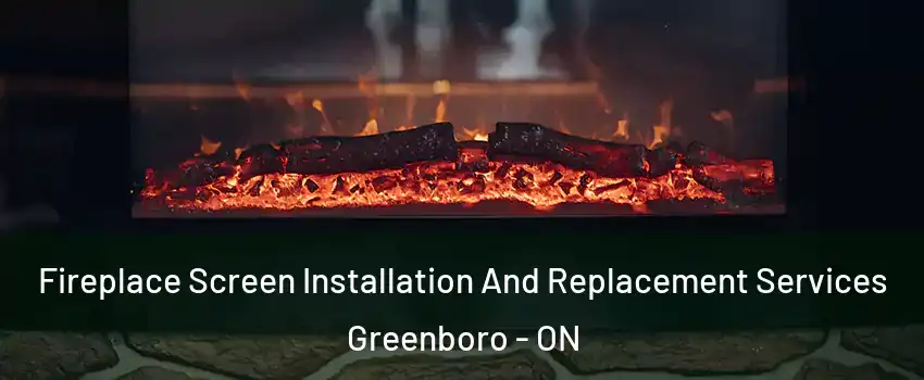  Fireplace Screen Installation And Replacement Services Greenboro - ON