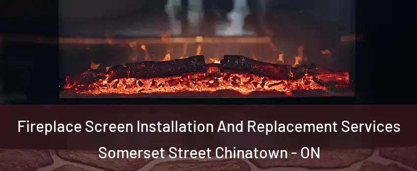  Fireplace Screen Installation And Replacement Services Somerset Street Chinatown - ON