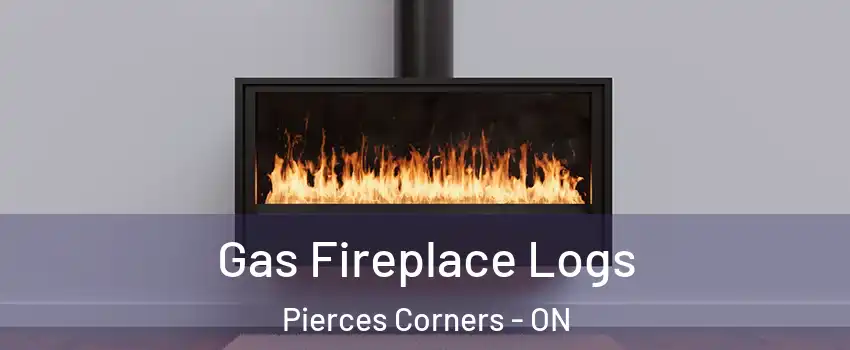  Gas Fireplace Logs Pierces Corners - ON