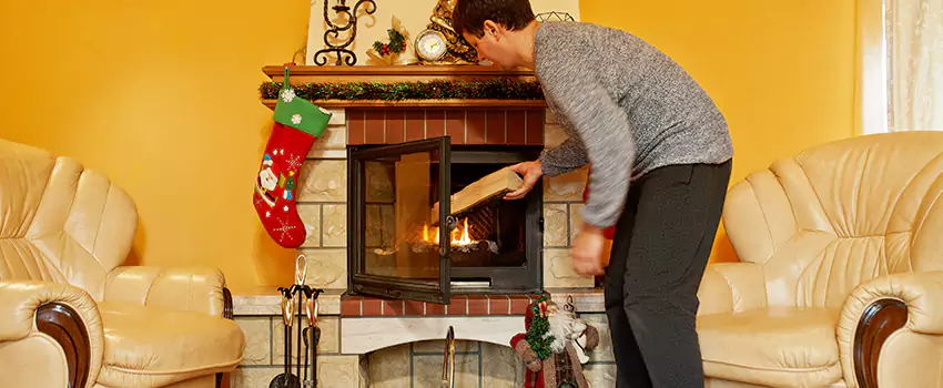 Rusted Metal Fireplace Restoration in Kenson Park, Ontario