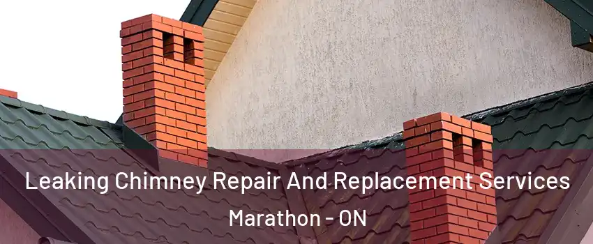  Leaking Chimney Repair And Replacement Services Marathon - ON