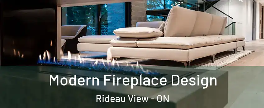  Modern Fireplace Design Rideau View - ON