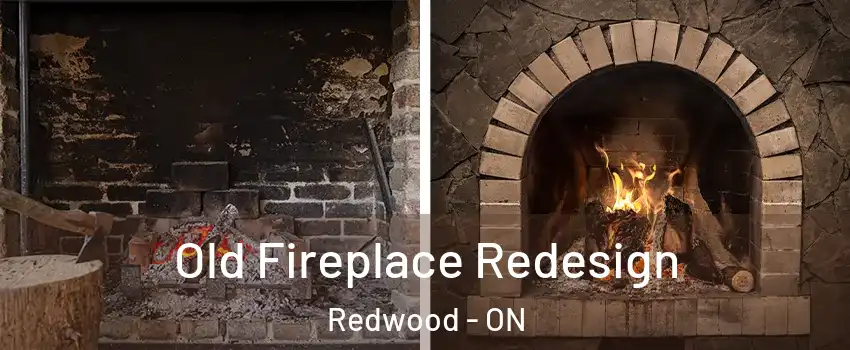  Old Fireplace Redesign Redwood - ON