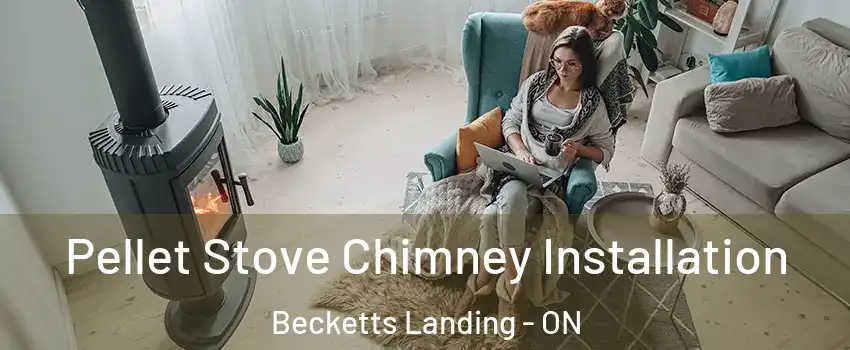  Pellet Stove Chimney Installation Becketts Landing - ON